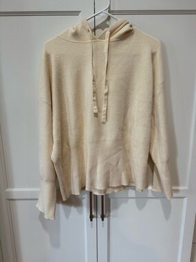 a new day Cream Hooded Pullover Sweater